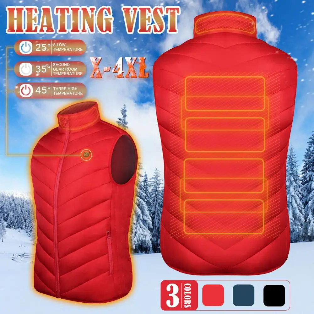 

Electric Heated Vest Washable USB Charging Heated Clothing Winter Skiing Hiking Camping кђѬка с подогѬевом Hiking Camping |